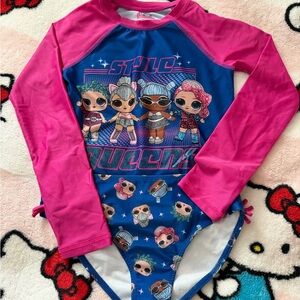 L.O.L. Surprise! Kids Rashguard - Pink and Blue